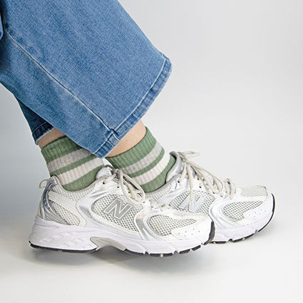 Tennissocken 2er Pack knöchelhoch mit Ringel