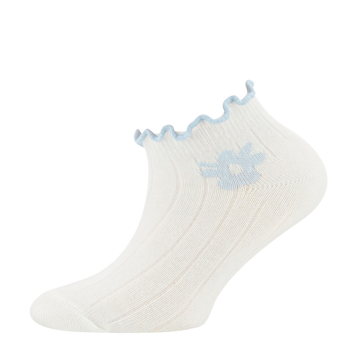 Sneaker 2er Pack Blümchen/Rippe