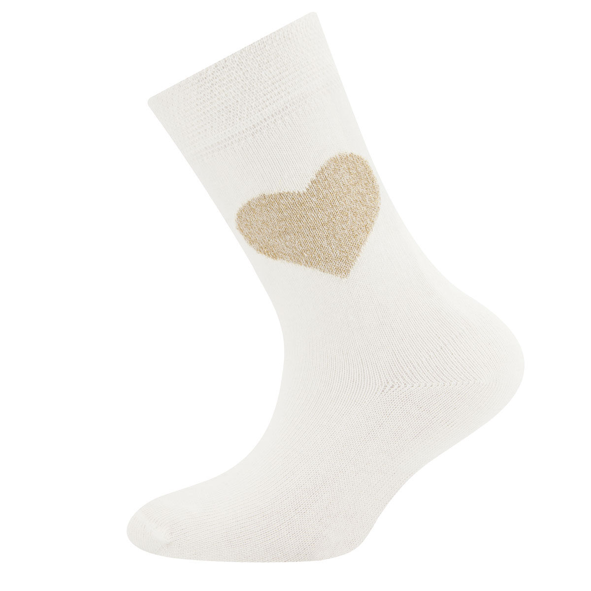 Socken Glitzerherz