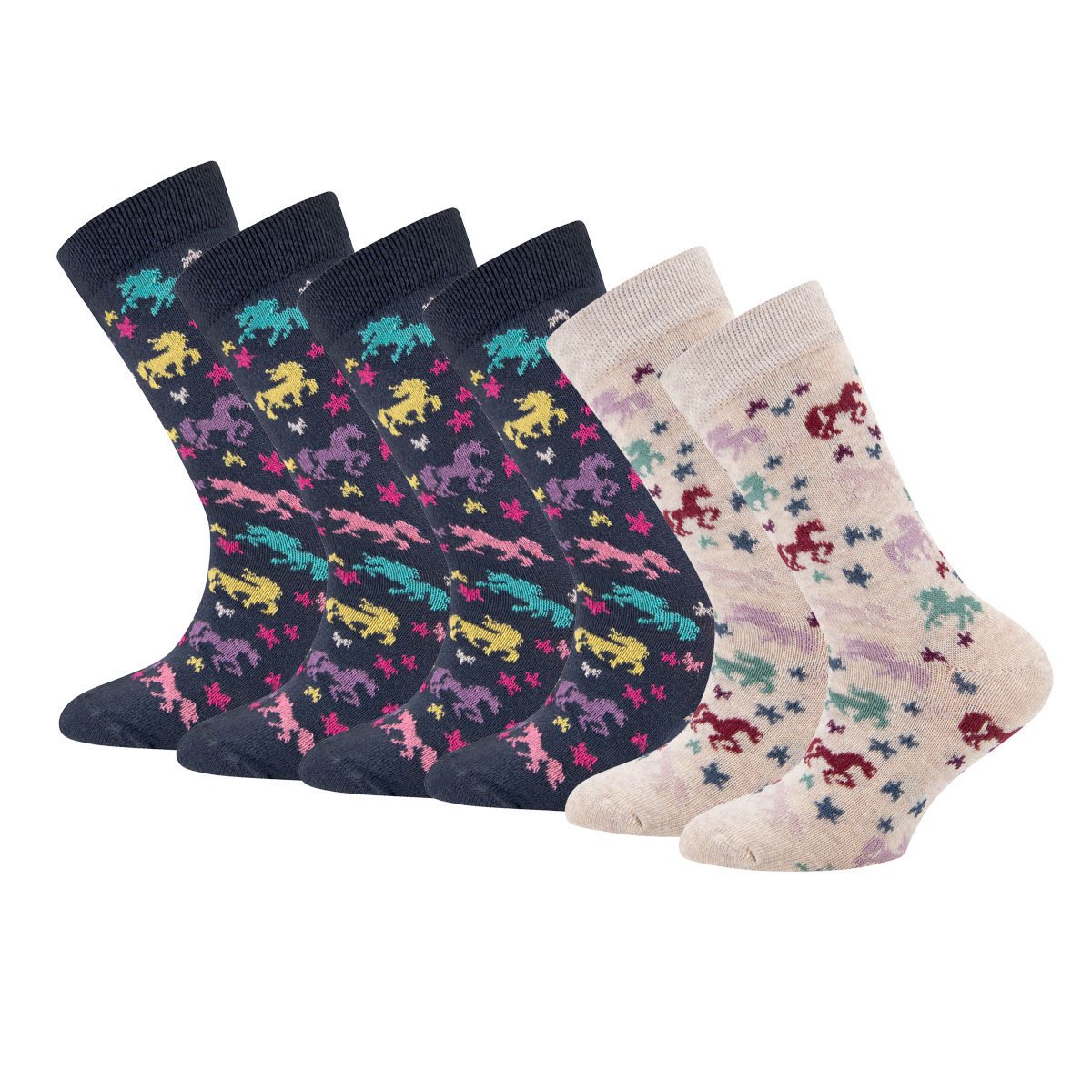 Socken 6er Pack Einhörner