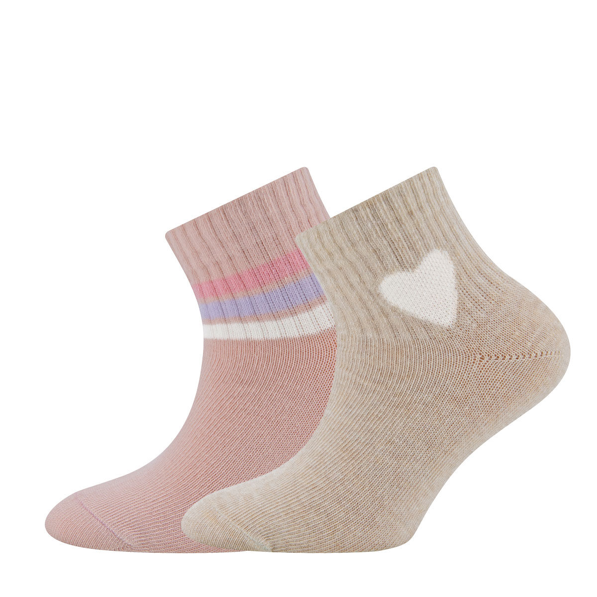 Tennissocken 2er Pack knöchelhoch mit Herz
