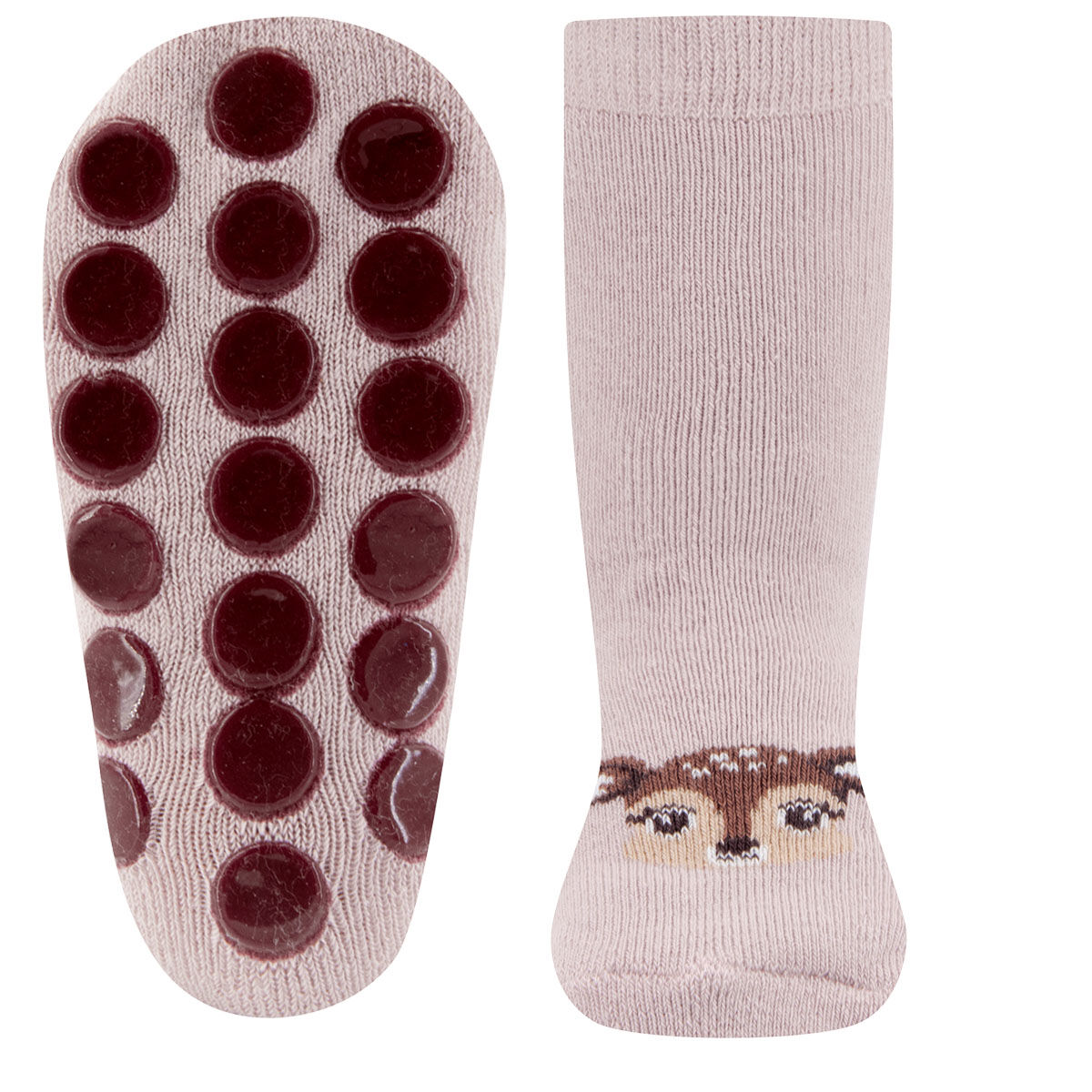 Stoppersocken 2er Pack Reh/Blumen