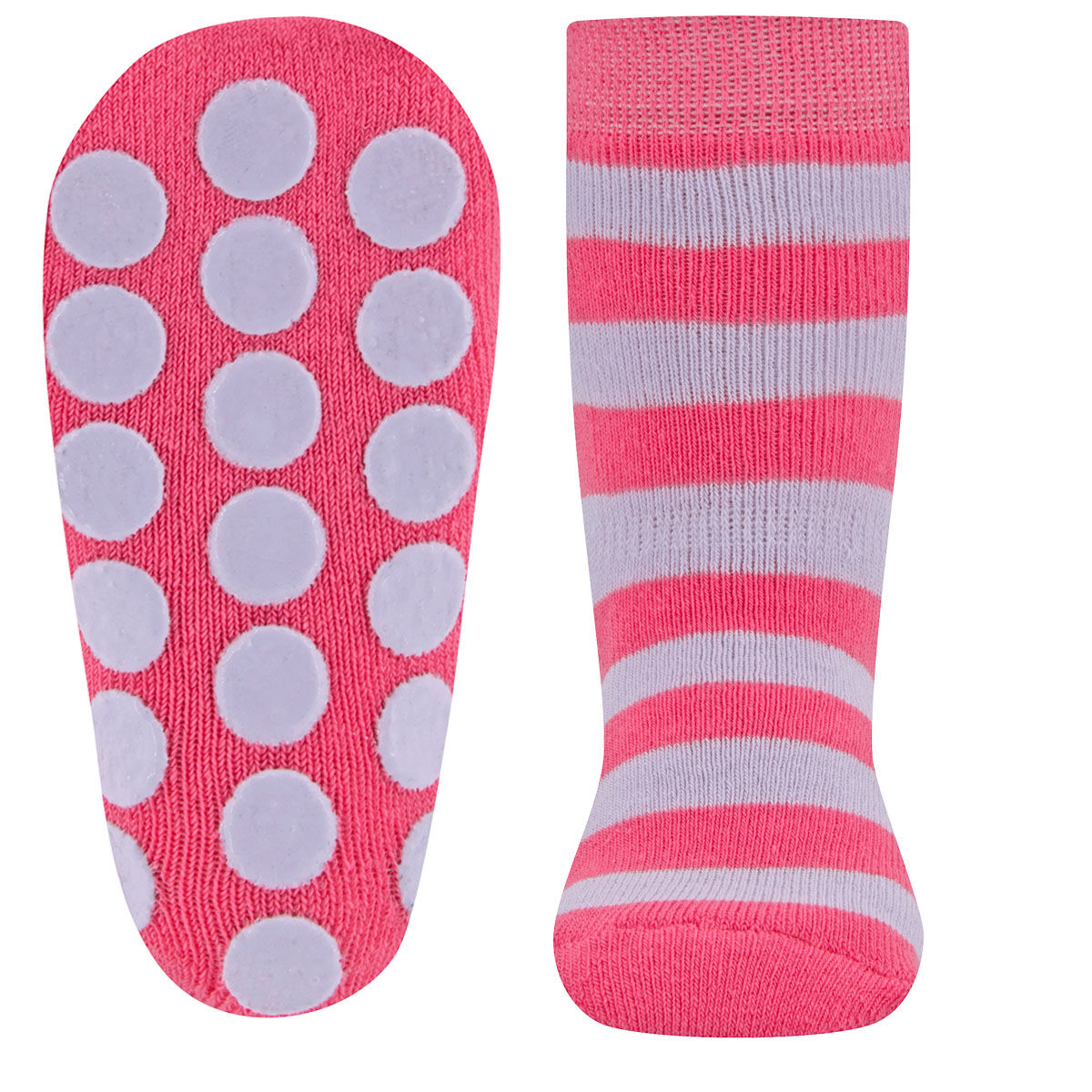 Stoppersocken 2er Pack Regenbogen/Ringel