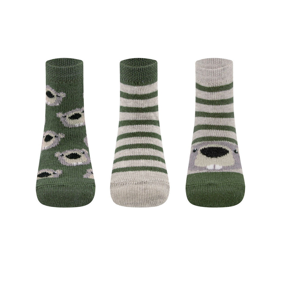 Socken 3er Pack Biber