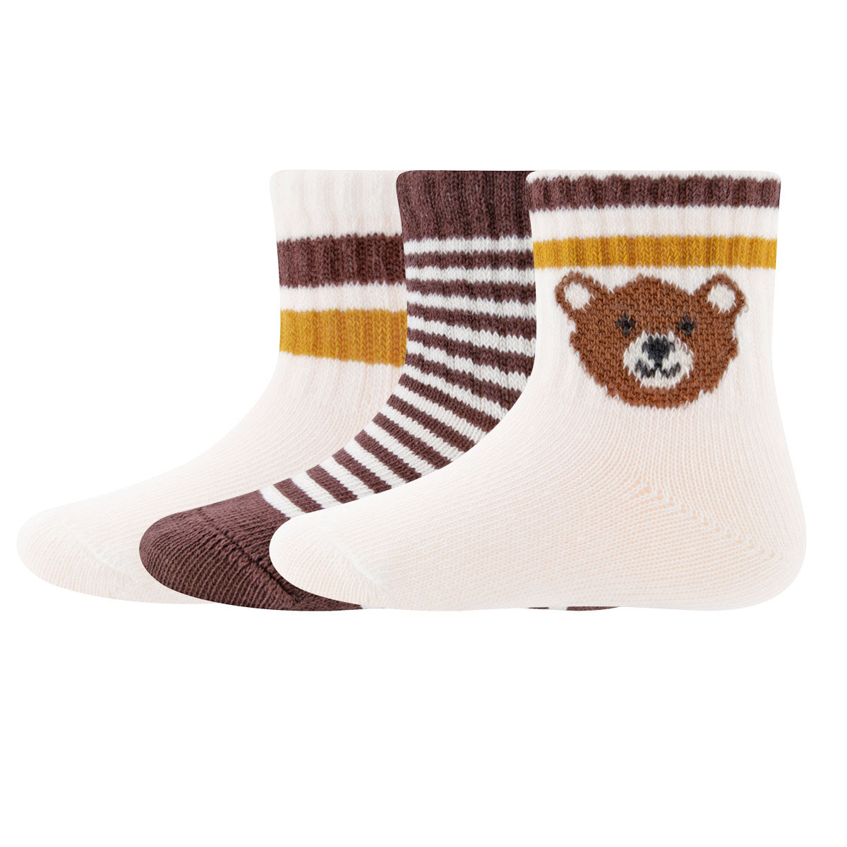 Tennissocken 3er Pack Bär ohne Frottee