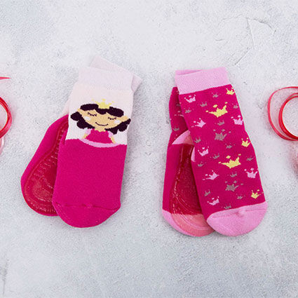 Stoppersocken SoftStep 2er Pack Prinzessin