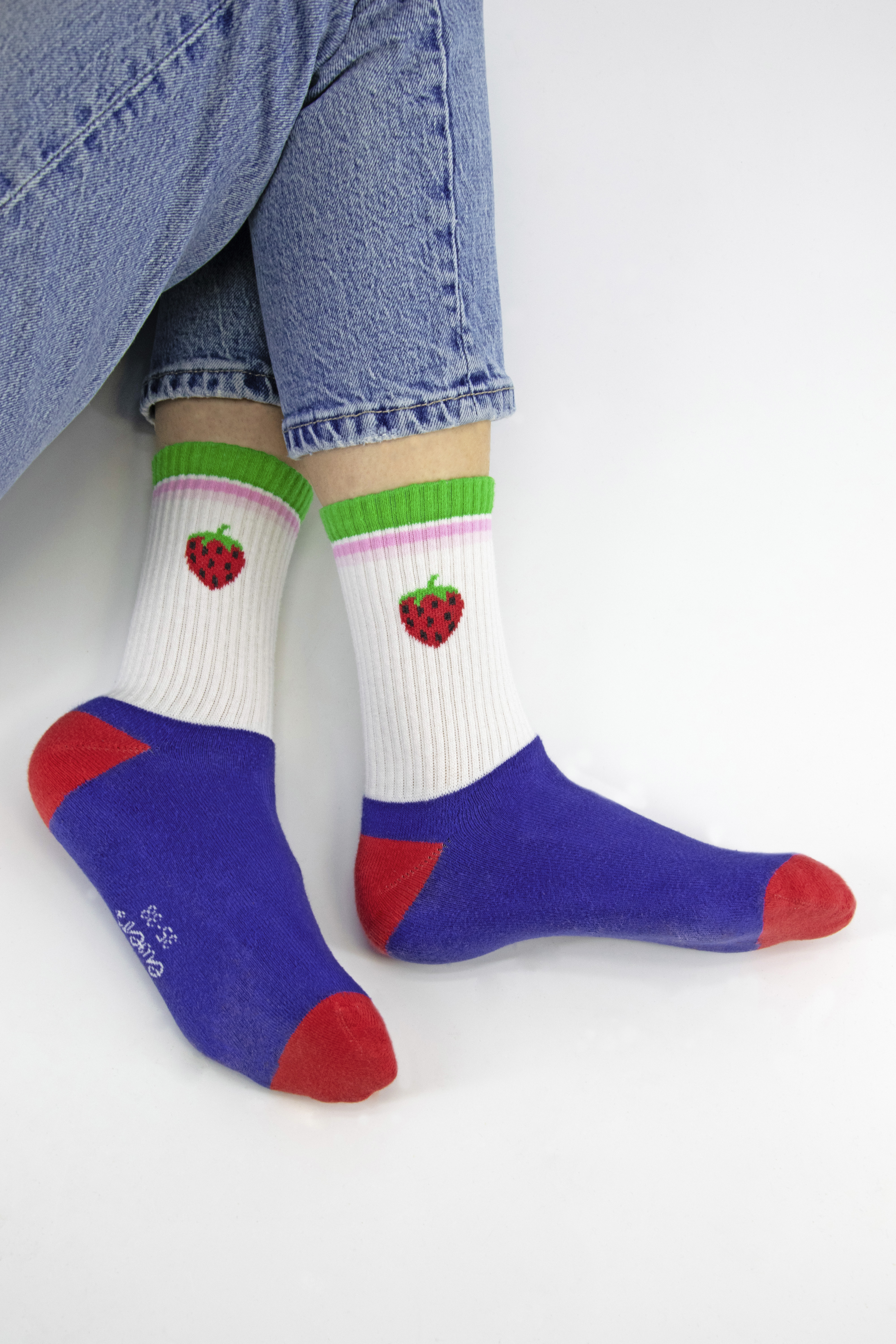 Tennissocken Erdbeere