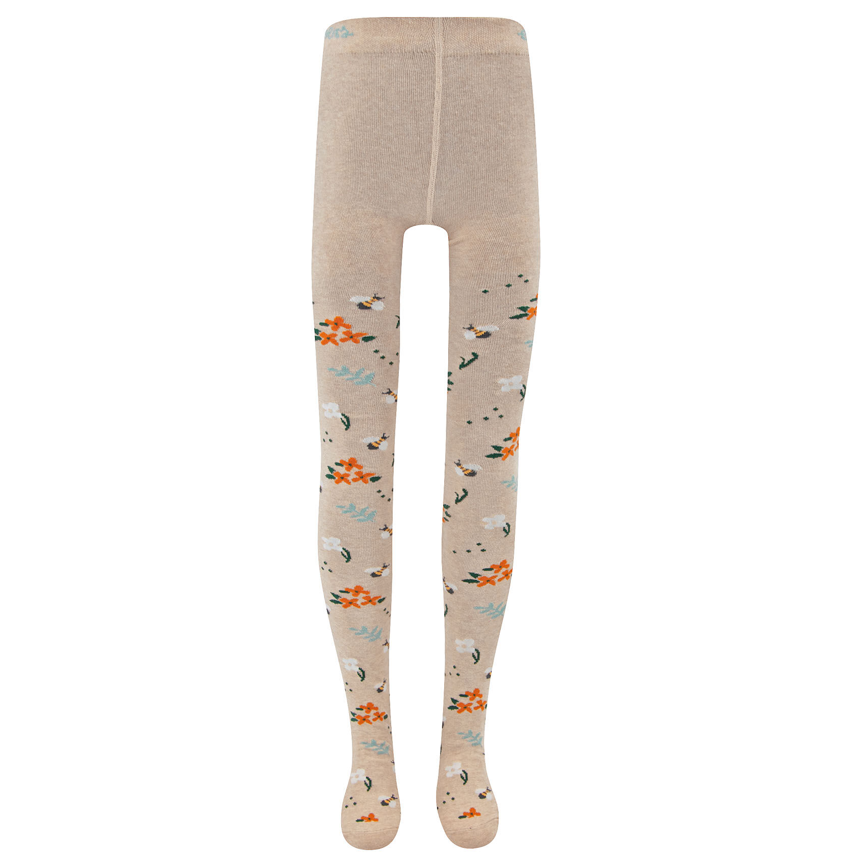 Strumpfhose GOTS Blumen