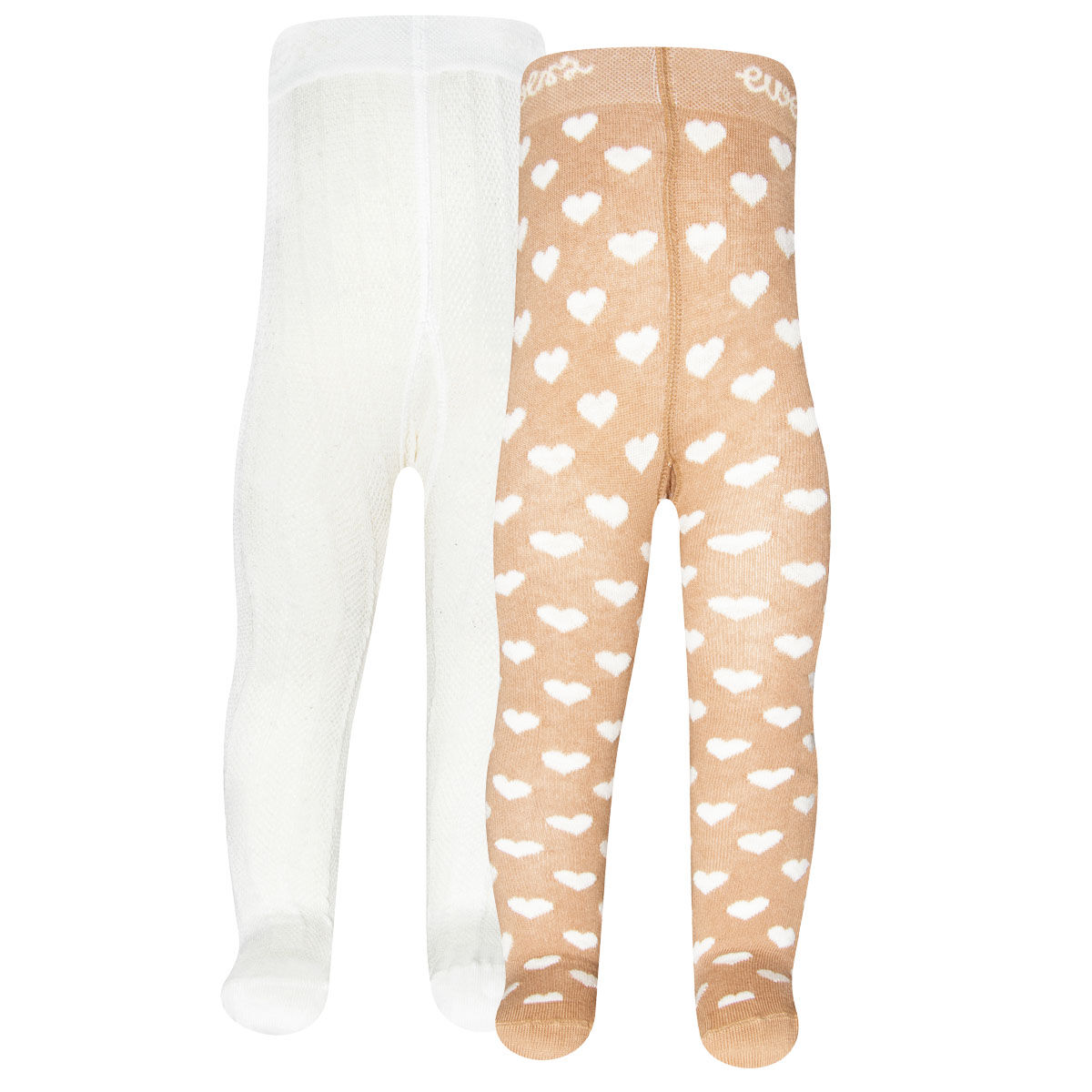 Strumpfhose 2er Set Herzen/Struktur
