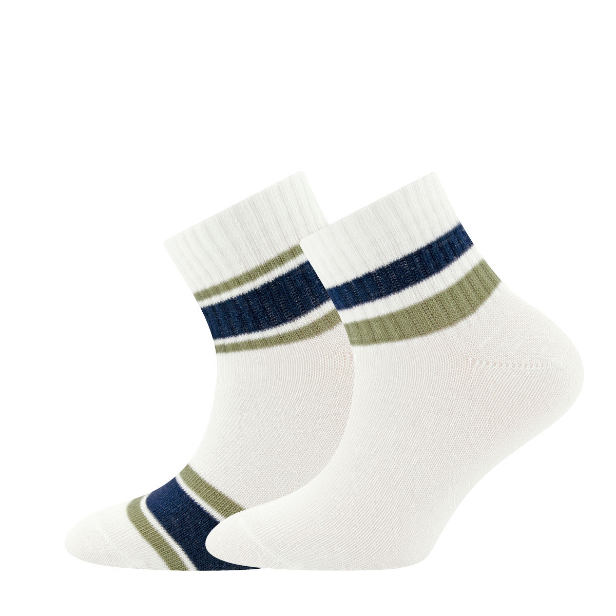 Tennissocken 2er Pack knöchelhoch mit Ringel