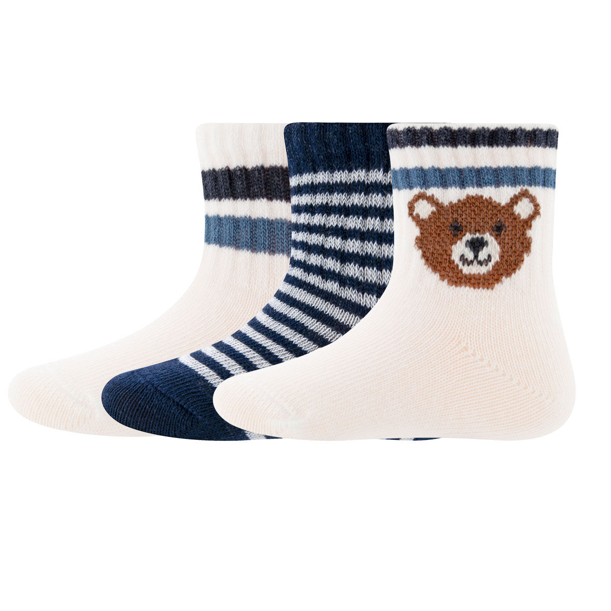 Tennissocken 3er Pack Bär ohne Frottee