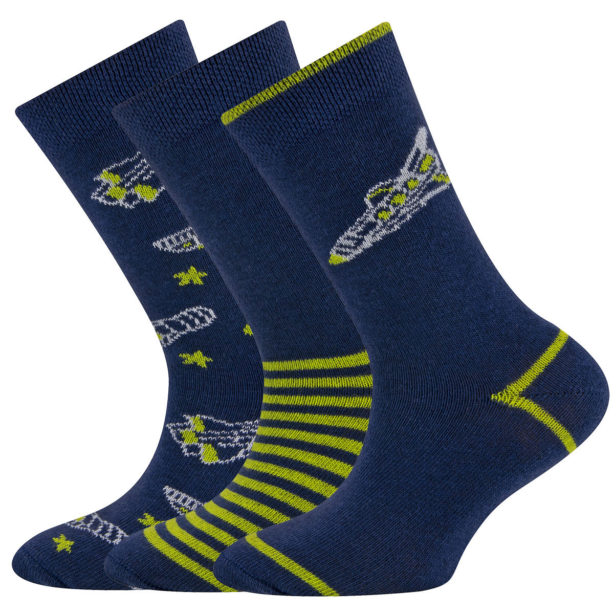 Socken 3er Pack Raumschiff