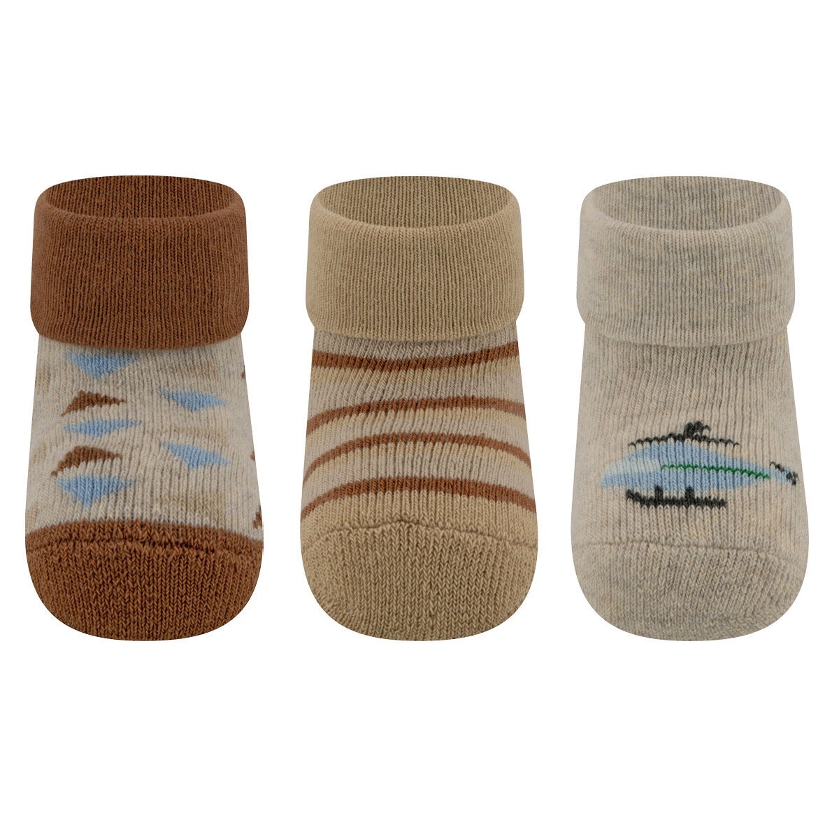 Babysocken 3er Pack Hubschrauber