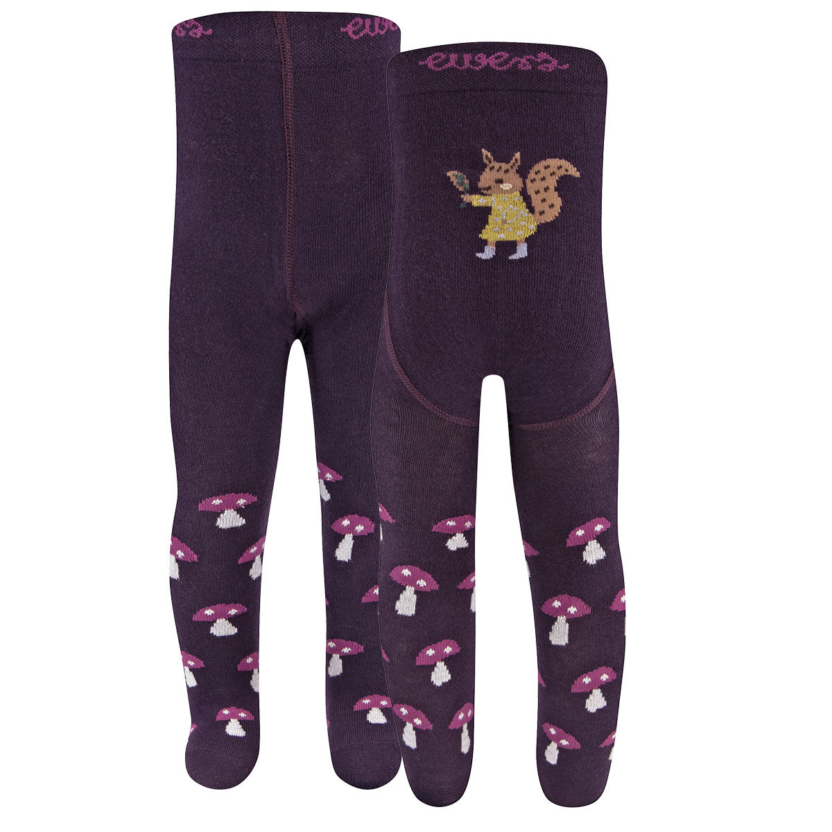 Strumpfhose Eichhörnchen/Pilze