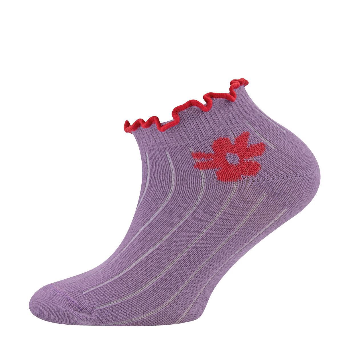 Sneaker 2er Pack Blümchen/Rippe