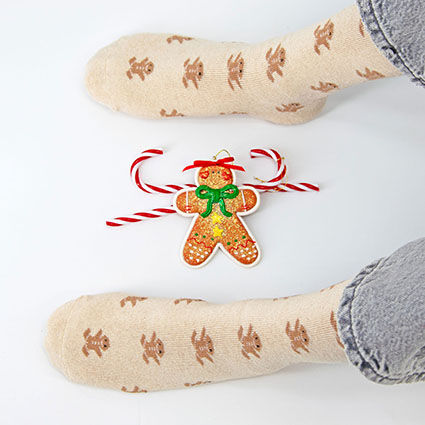 Stoppersocken Lebkuchenmänner
