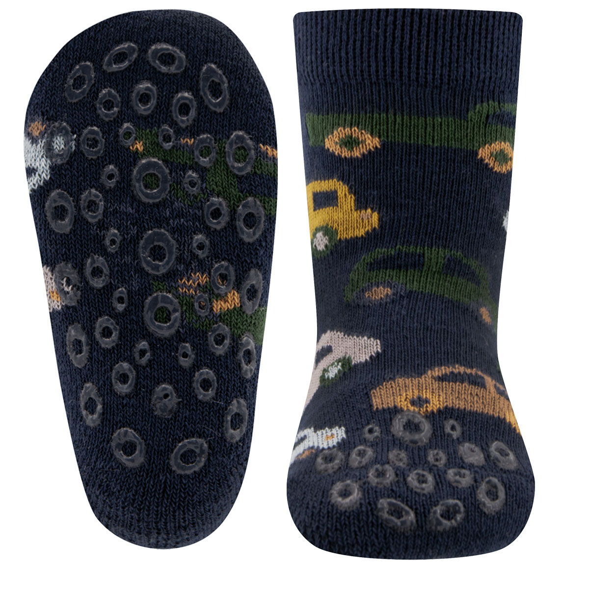 Krabbelsocken Autos