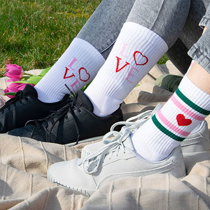 Tennissocken 2er Pack Love/Herz