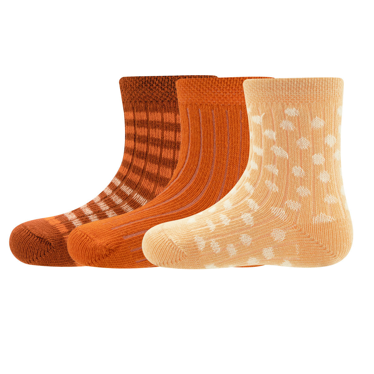 Socken 3er Pack Rippe/Ringel