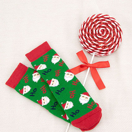 Stoppersocken Weihnachtsmann/HoHoHo