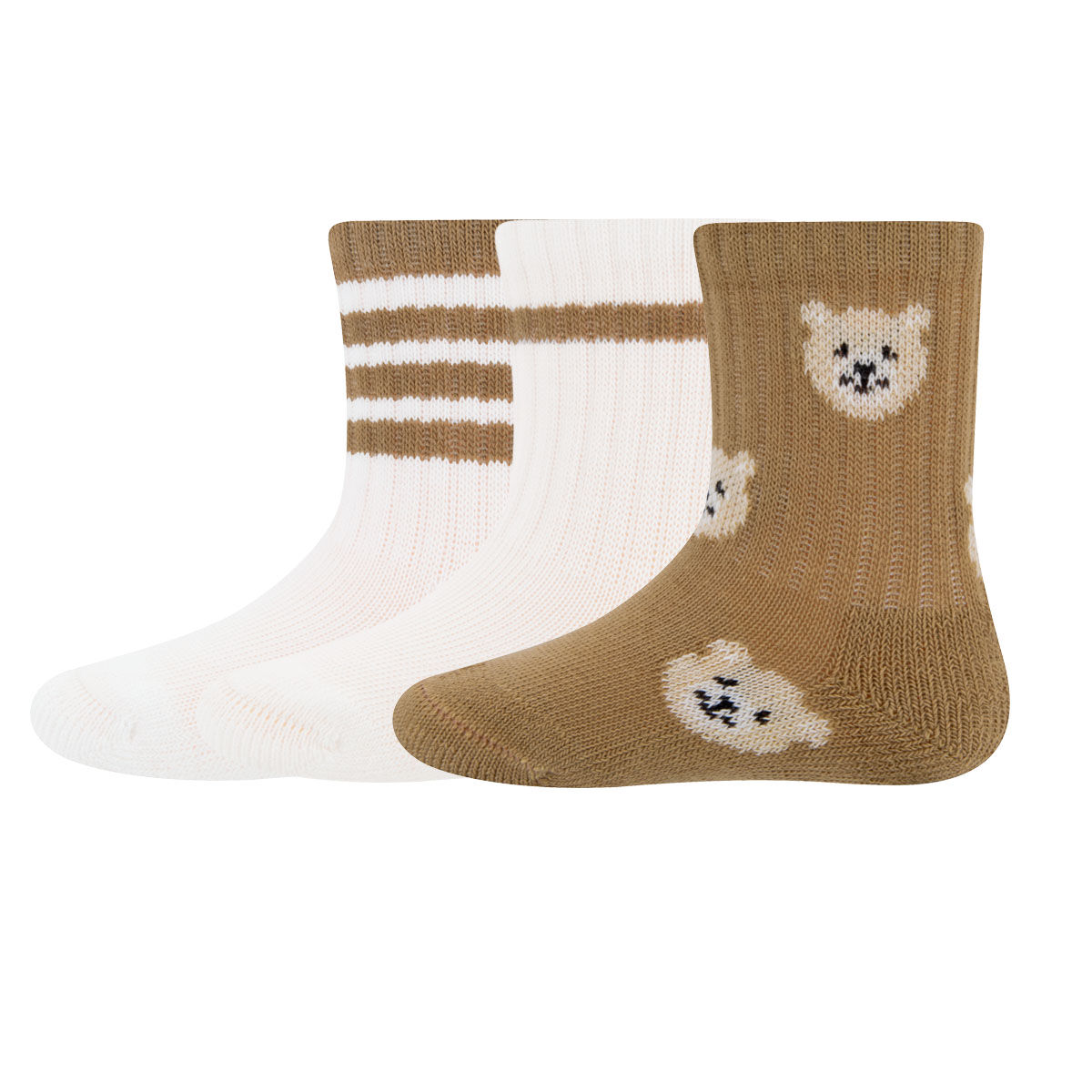 EWERS Socken 3er Pack Rippe/Teddy, Gr. 23-26, Mehrfarbig, Jungen