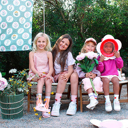 Socken Herz/Streifen