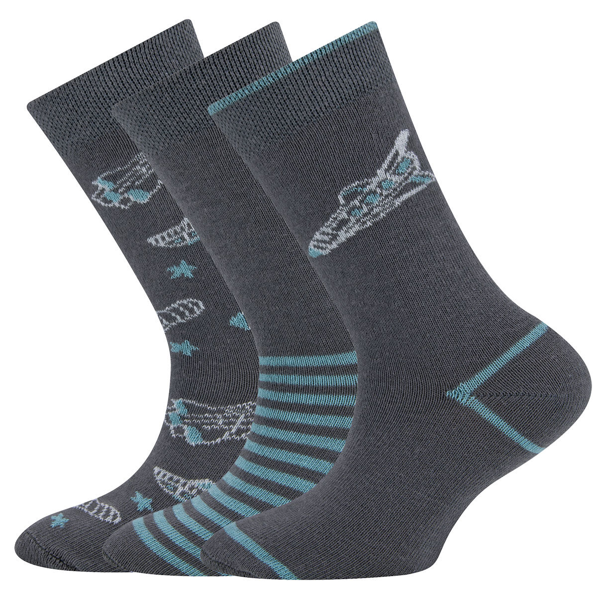 Socken 3er Pack Raumschiff