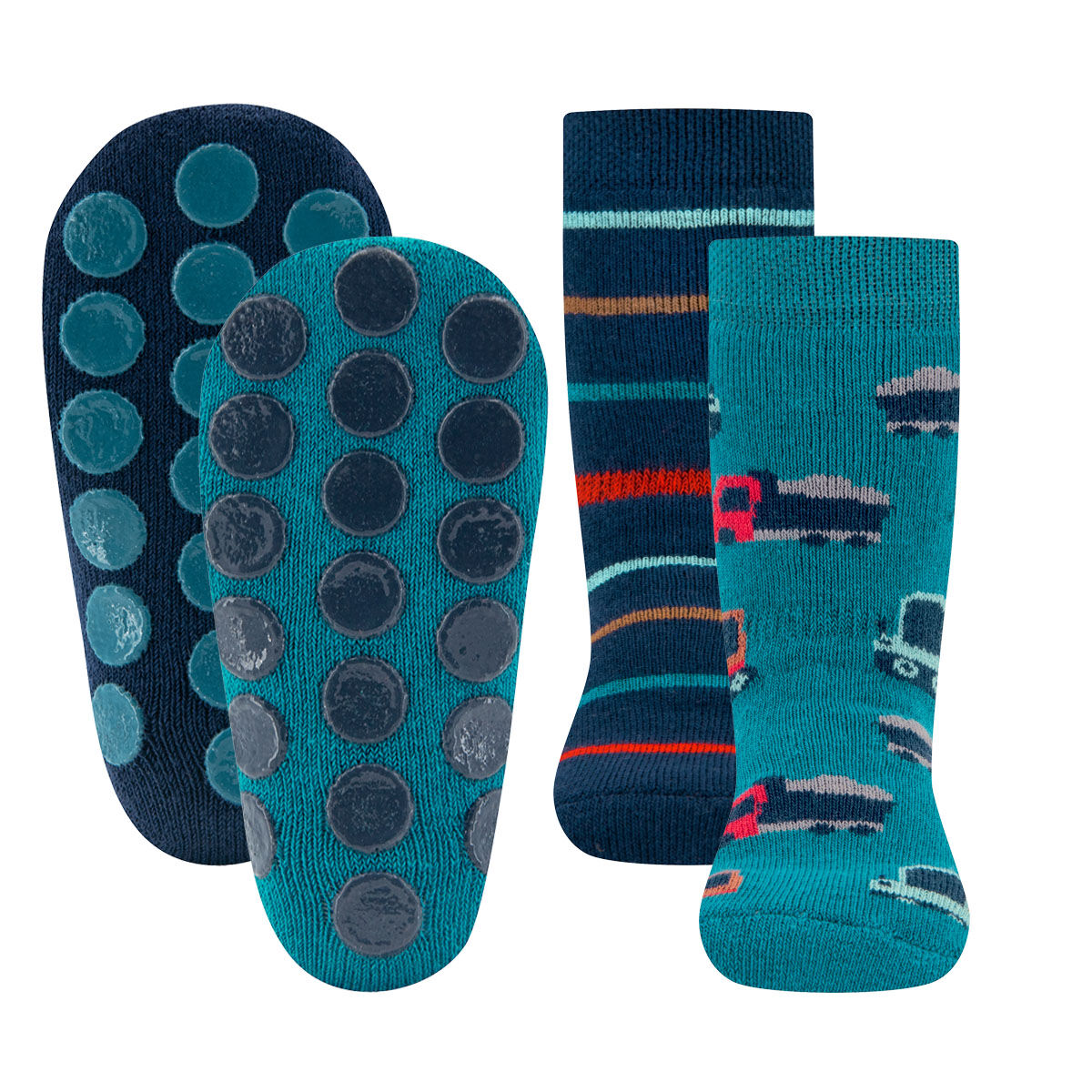 Stoppersocken 2er Pack Baustellenfahrzeuge