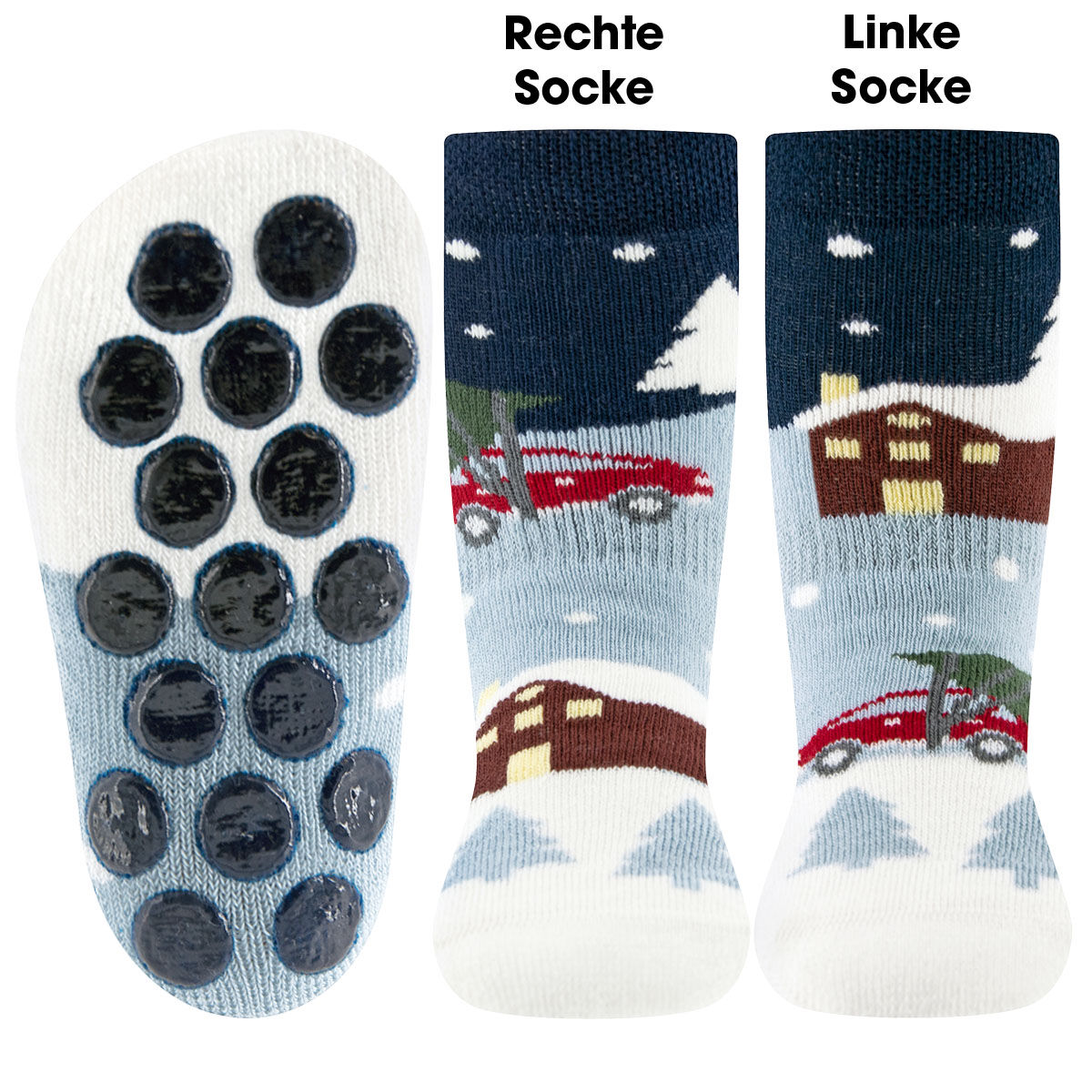 Stoppersocken Winterlandschaft