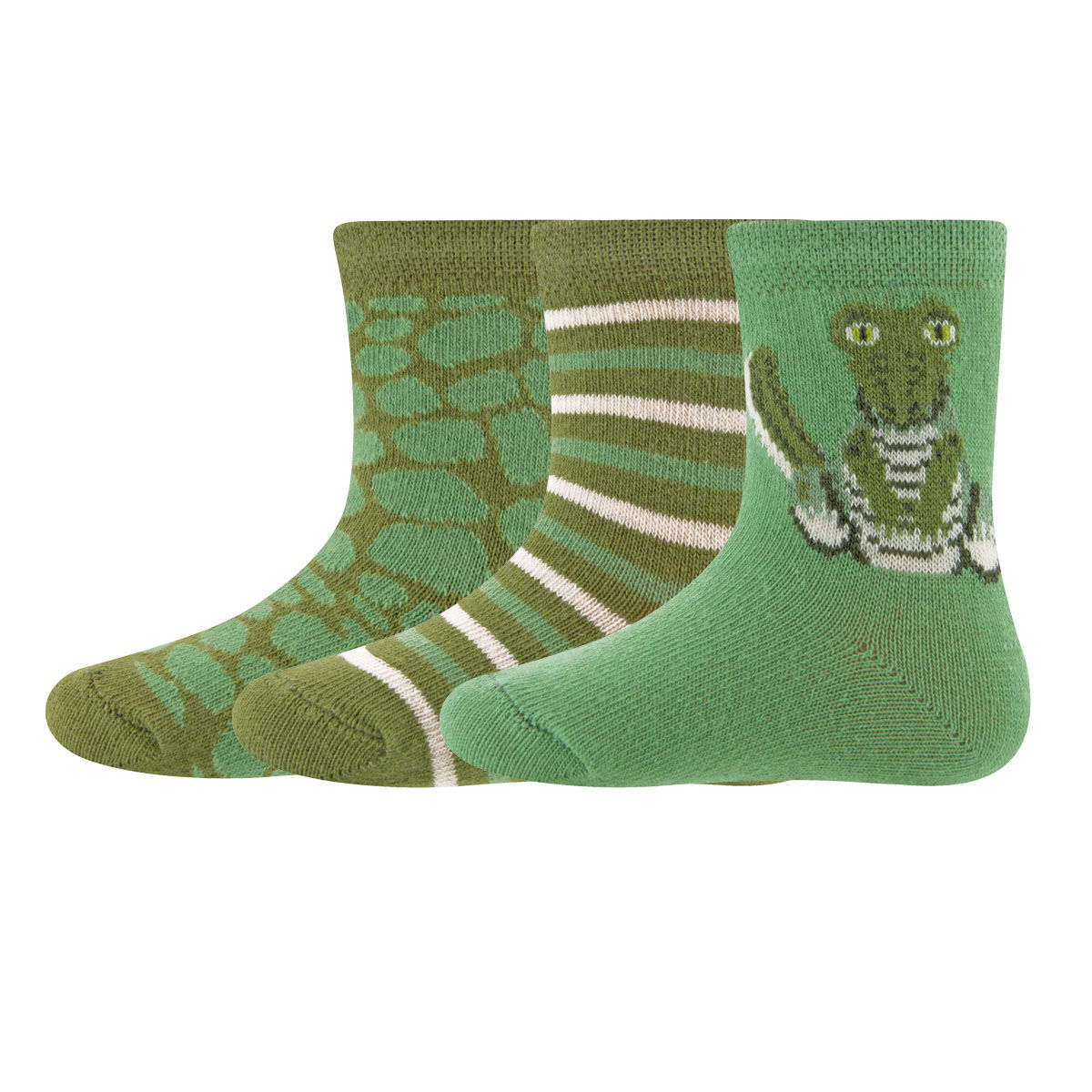 Socken 3er Pack Krokodil