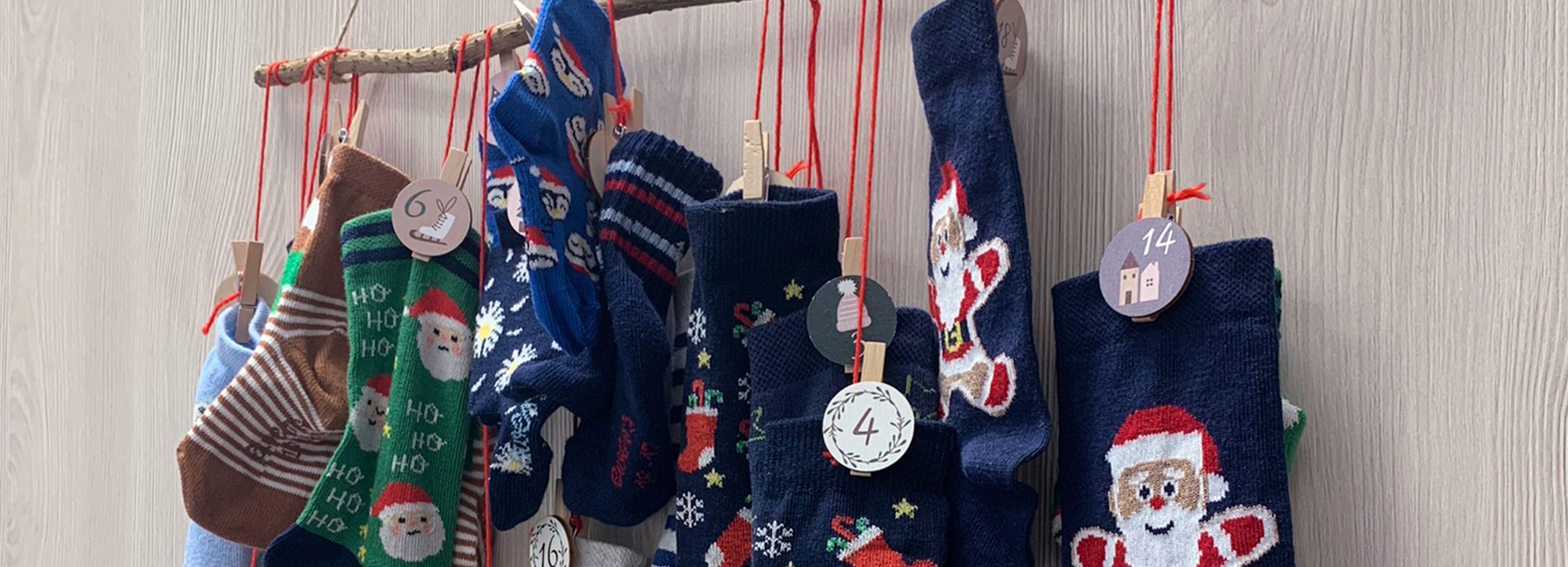 Abbildung des fertigen Adventskalenders.