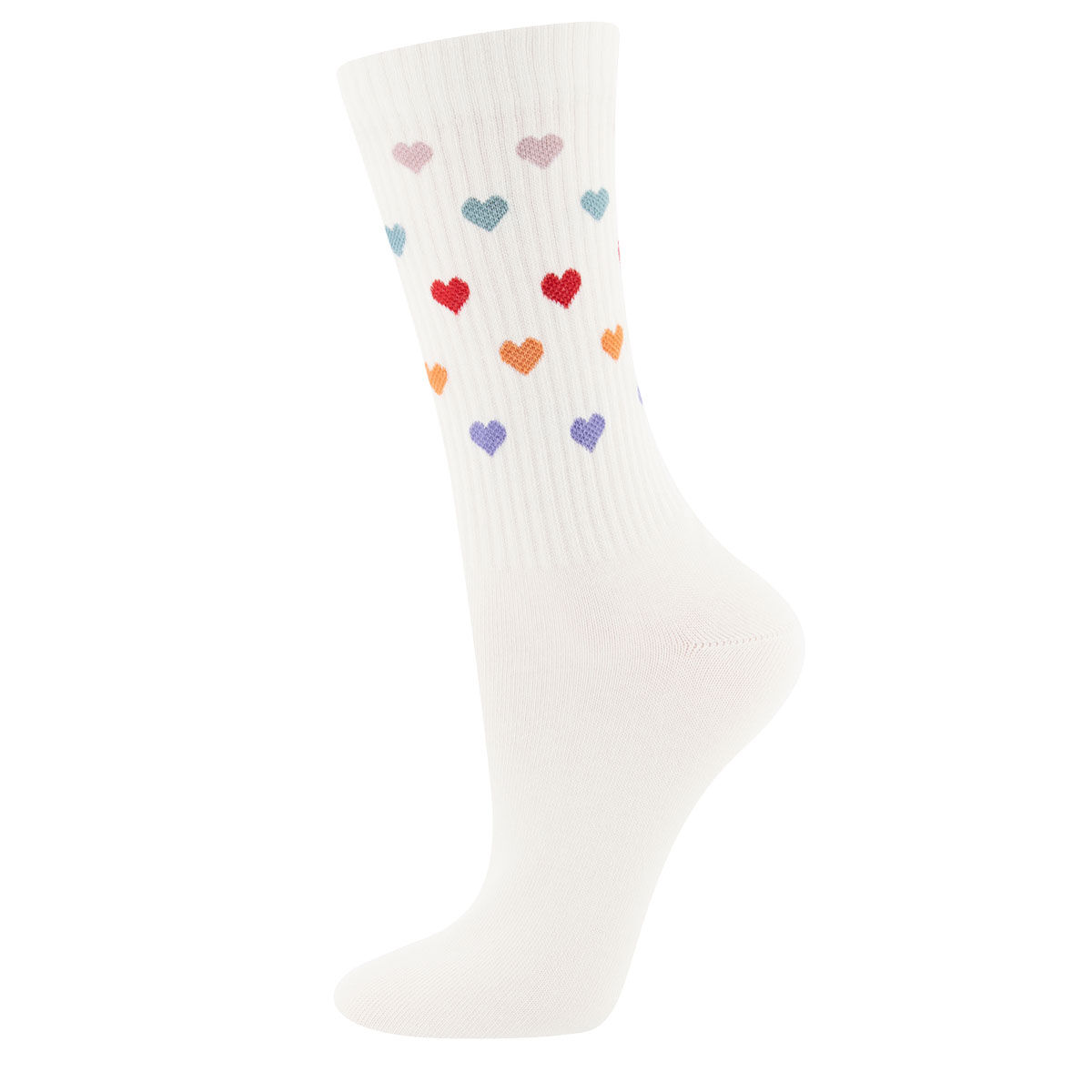 Tennissocken 2er Pack Herz/Ringel