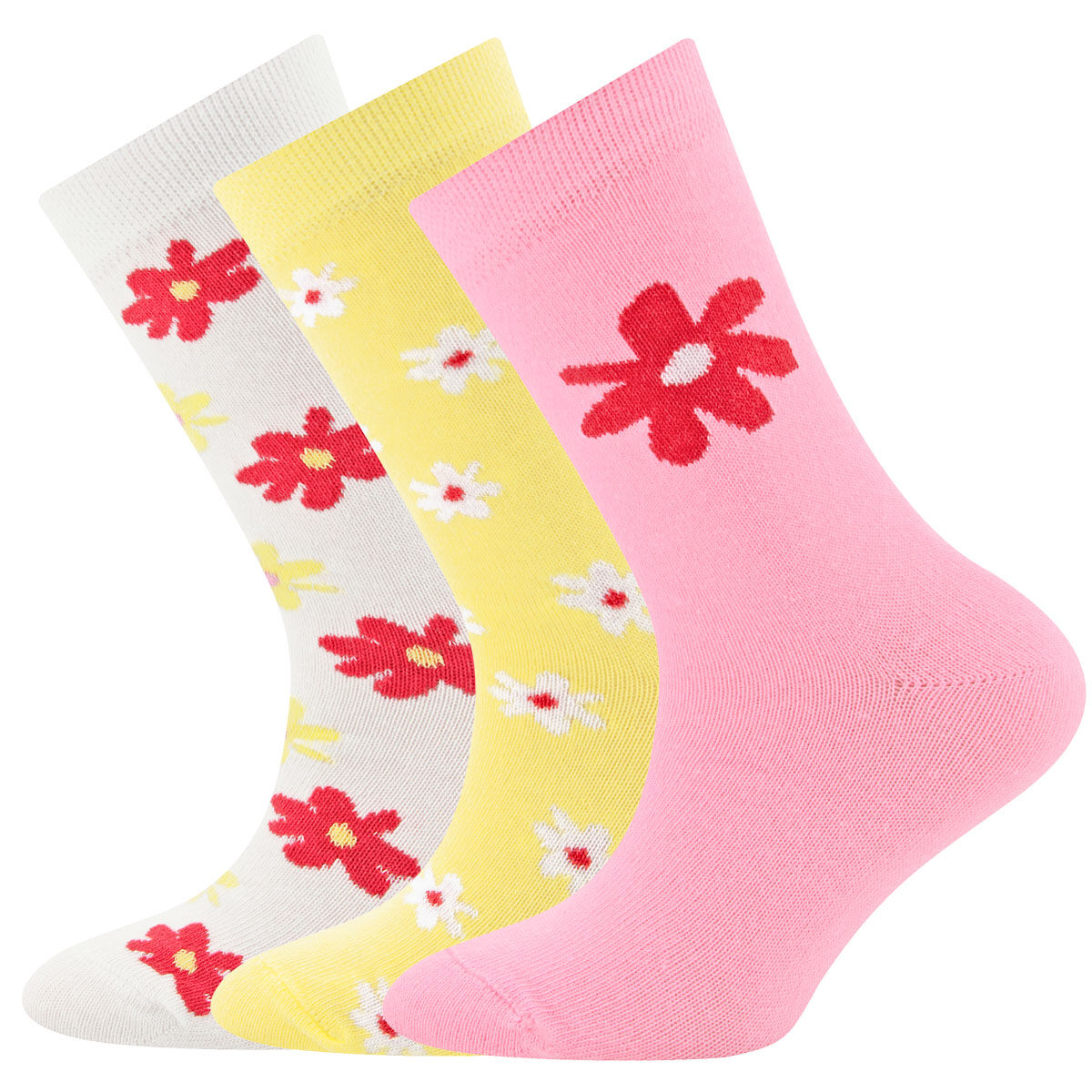 Socken 3er Pack Blumen