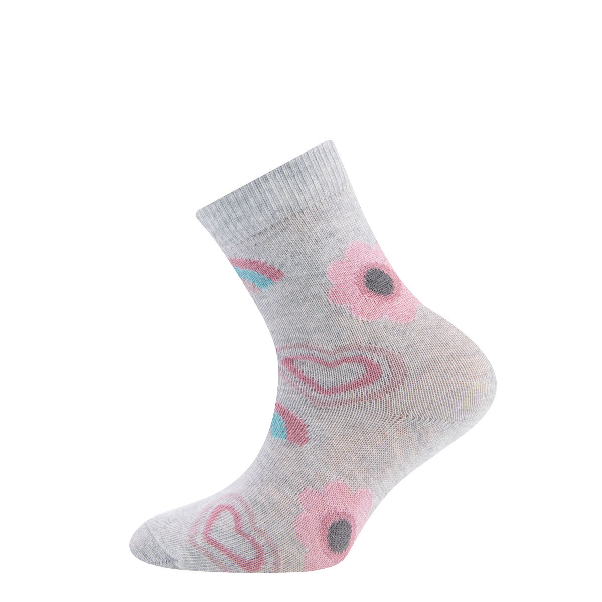 Socken 6er Pack  GOTS Blumen/Herzen